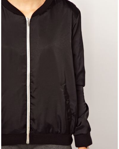 adidas black bomber jacket womens