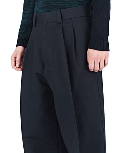 Lyst Marni Oversized Stiff Wide Leg Pants In Black For Men