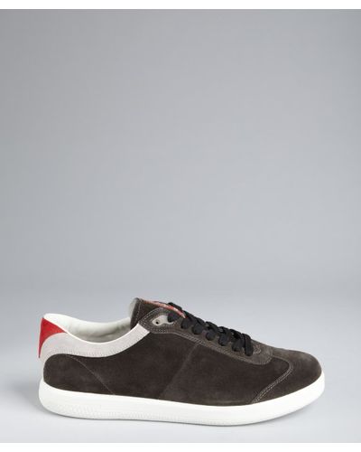 grey prada trainers