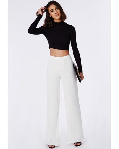 white palazzo trousers uk