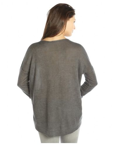 tahari grey sweater