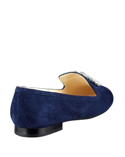leather smoking flats