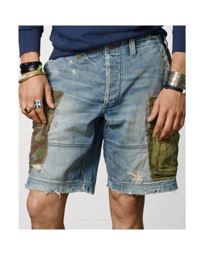 ralph lauren denim and supply cargo shorts