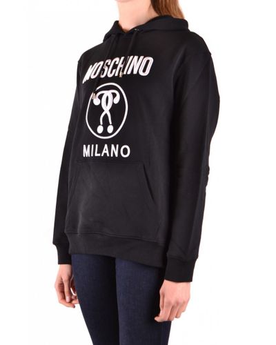 Moschino Hoodie in Black - Lyst