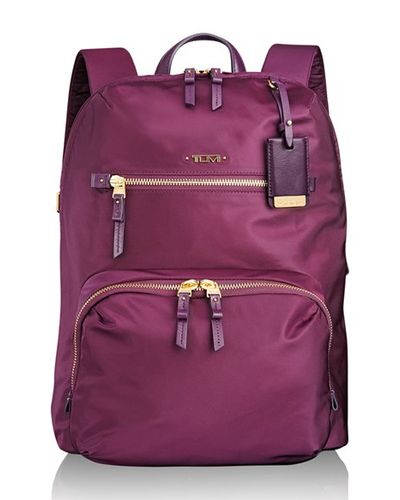 Tumi Voyageur Halle Nylon Backpack Purple In Purple Lyst