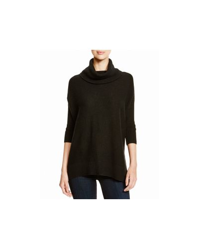 black slouchy turtleneck