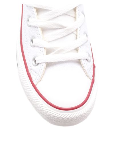 white low top leather converse