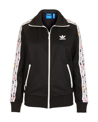 adidas black tracksuit top