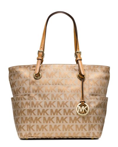 michael kors jet set tote beige