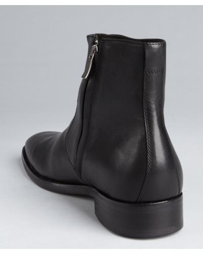 kenneth cole new york side zip leather boot