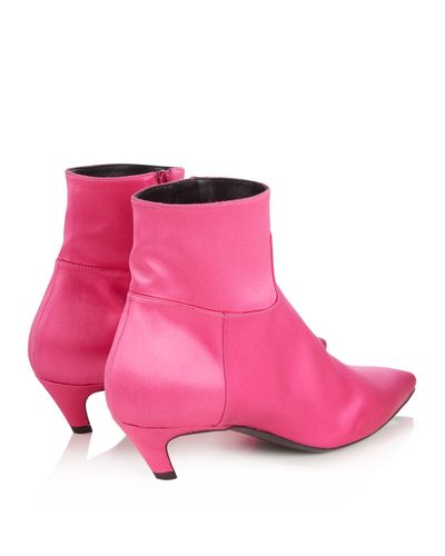 balenciaga boots pink