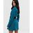 Vestito stile smoking verde-azzurro con cintura di Missguided in Blue