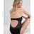 Freya Black Sundance Underwired High Neck Cut Out Swimsuit