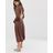 Loveless - Vestito midi leopardato di Free People in Brown
