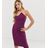 Vestito midi a fascia stile origami prugna di Missguided in Purple