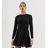 Vestito midi nero a portafoglio con pieghe di Boohoo in Black