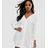 Vestito camicia bianco senza colletto di Boohoo in White