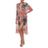 Adriana Degreas Pink Maxi Flower Long Robe - Antique Coral Floral Print