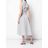 Diane von Furstenberg White Gestreiftes Wickelkleid