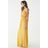 Vestito lungo plissettato di Forever 21 in Yellow
