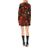 Dolce & Gabbana Red Bedrucktes Minikleid aus Samt