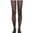 Versace Black Logo Band Lace Stockings