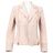 Chaqueta en ante rosa Balmain de color Pink