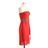 Valentino Red Kleid Seide Rot