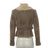 Chaqueta en oveja beige Balmain de color Natural