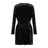 Halston Heritage Black Kurzes Kleid
