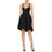 Halston Heritage Black Knielanges Kleid