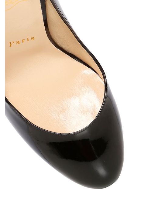 Christian louboutin Fifi Patent Leather Slingback Pumps in Black ...  
