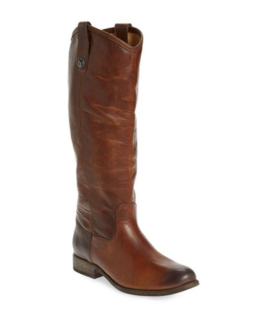 Frye 'melissa Button' Boot in Brown | Lyst