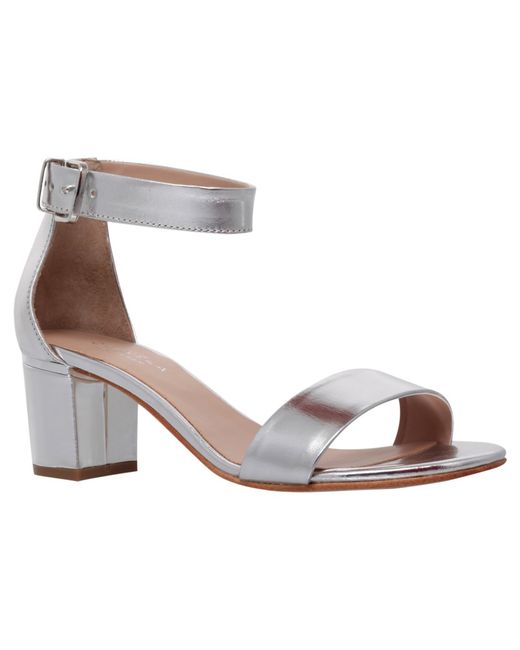 carvela silver flat sandals