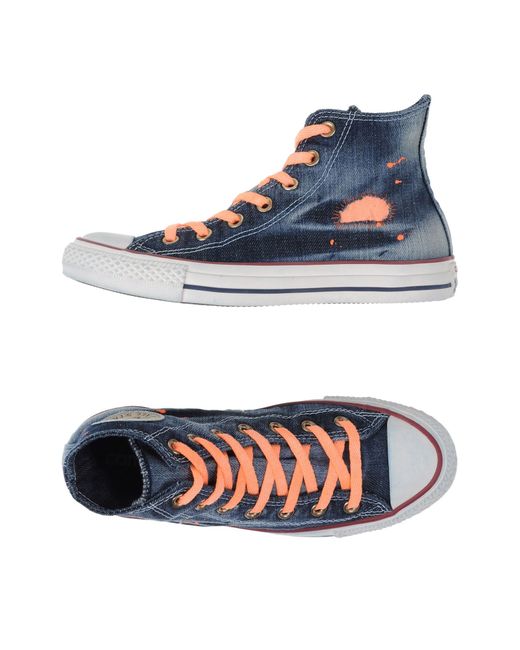 funky high top trainers