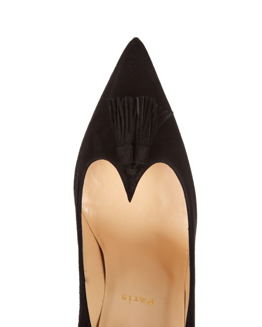 christian louboutin studded sneakers - Christian louboutin Gwalior Suede Tassel Pumps in Black | Lyst