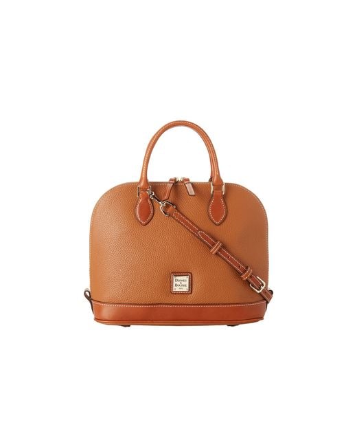 dooney and bourke brown satchel