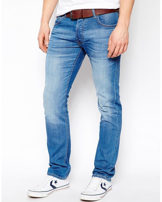Lee jeans Jeans Powell Low Waist Slim Fit Blue Stream in Blue for Men ...