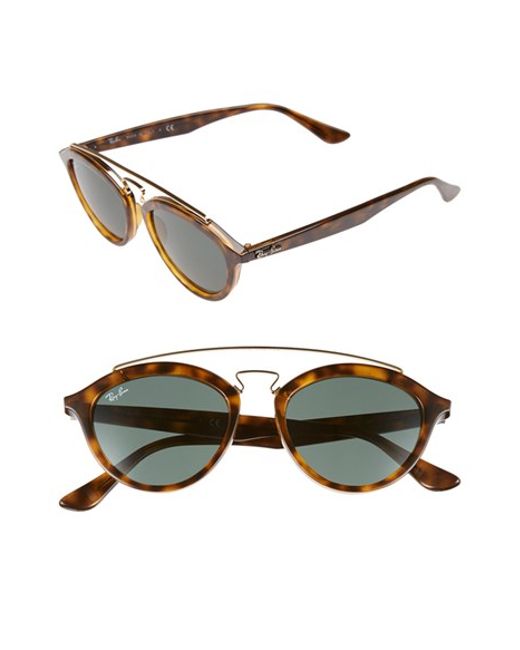 Ray-ban 'highstreet' 50mm Brow Bar Sunglasses in