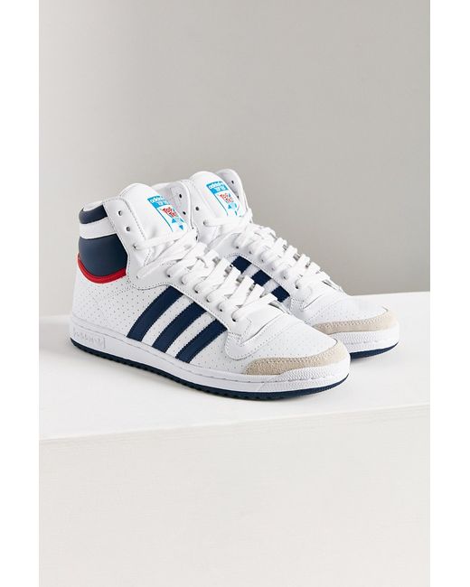 Adidas originals Originals Top Ten Hi High Top Sneaker in Blue (BLUE ...