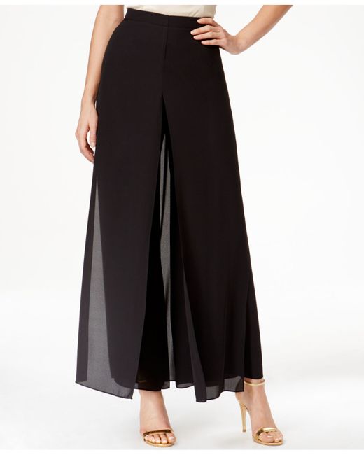 overlay palazzo trousers