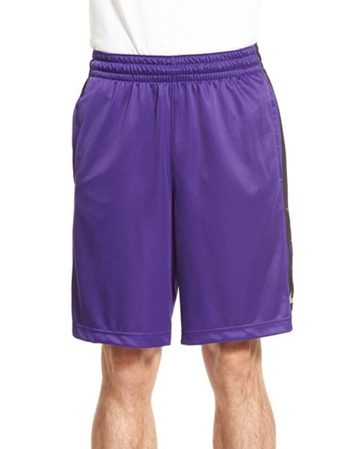 Nike 'elite Stripe' Basketball Shorts in Purple for Men (COURT PURPLE ...