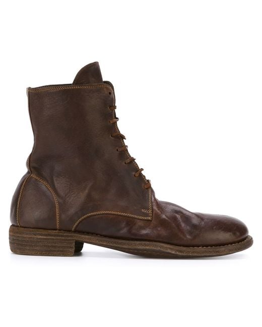 brown combat boots guidi combat boots in brown for lyst brown combat boots guidi combat boots in brown for lyst