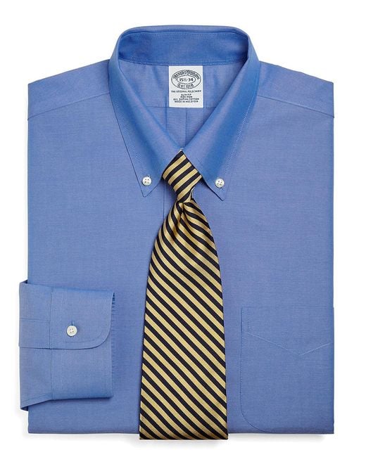 Brooks brothers Noniron Traditional Fit Buttondown Collar Dress Shirt