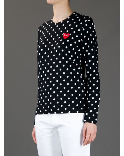 converse comme des garçons polka dot