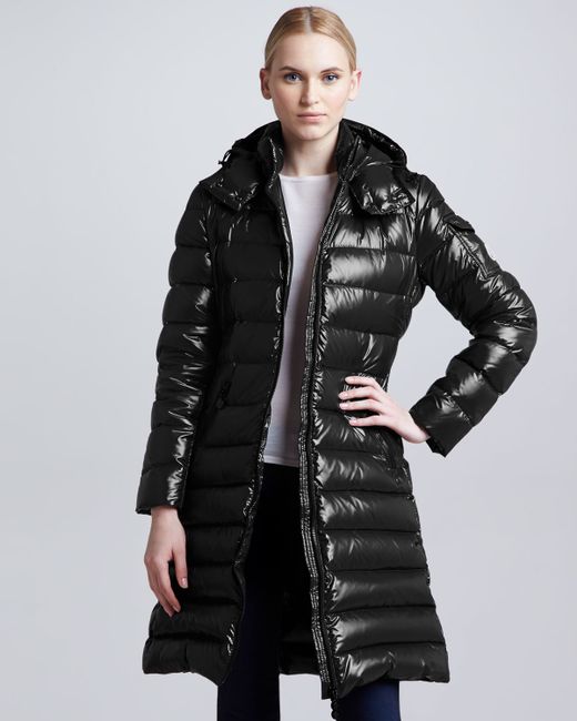 moncler aphrotiti shiny quilted down coat w/fur hood moncler aphrotiti shiny quilted down coat w/fur hood