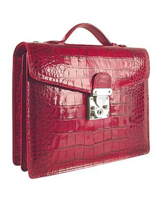 embossed briefcase