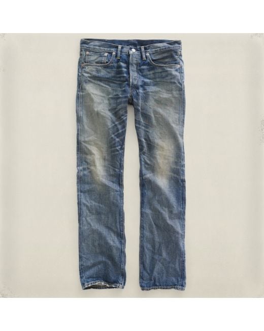 rrl straight fit selvedge jean