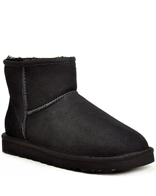 Ugg Shearling Low Bootie in Black | Lyst