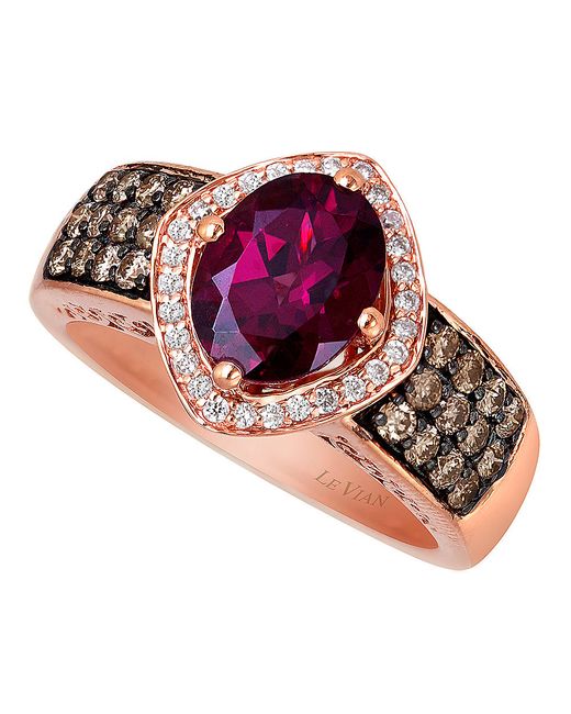Le vian Raspberry Rhodolite (1 Ct. T.w.) And White And Chocolate